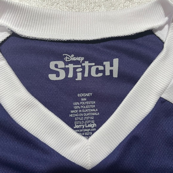 NEW!! Disney Lilo and Stitch Sports Jersey #626 Blue and White - Size: M - Picture 2 of 7